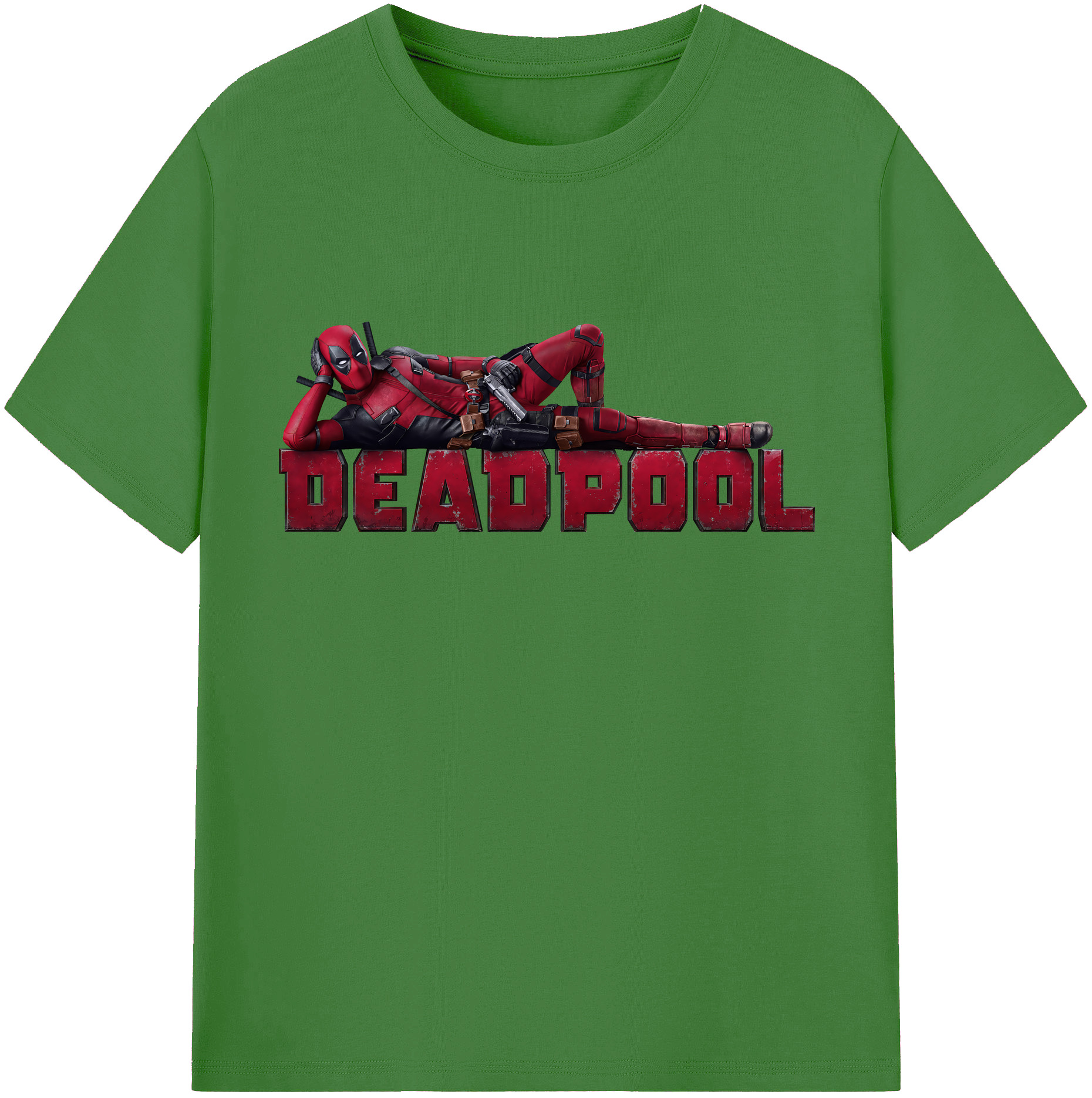 （画像用） Deadpool デッドプール レディースカジュアルプリントTシャツ（綿100％）